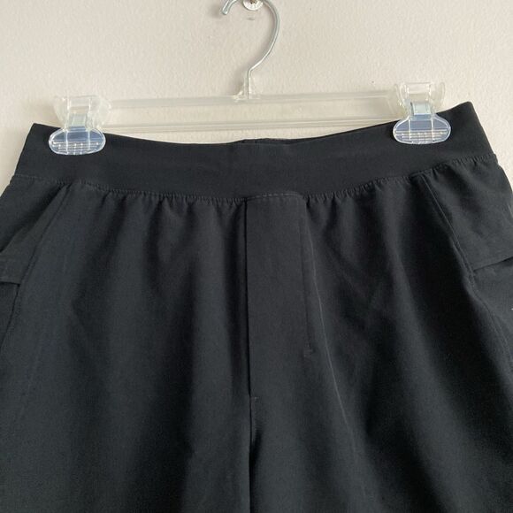 LULULEMON Namaste at the Beach Hybrid Board Swim Lined Shorts Black Gray Small - Picture 2 of 8